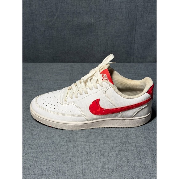 Nike Court Vision Low Shoes Mens Size 9 Red Camo Swoosh DM7588-100 Sneakers main image 5